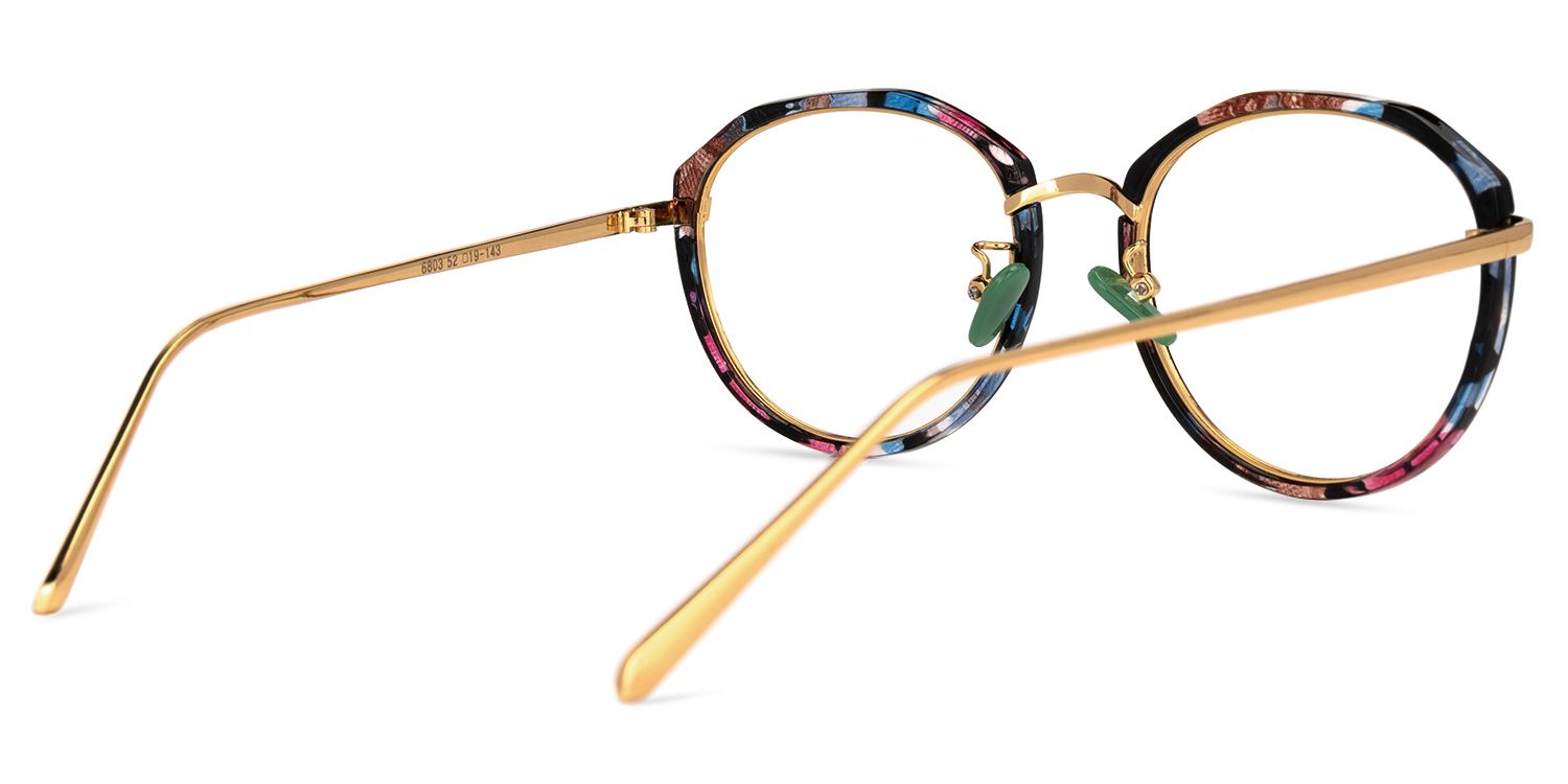 Xavia Lunettes géométriques à motif floral 3