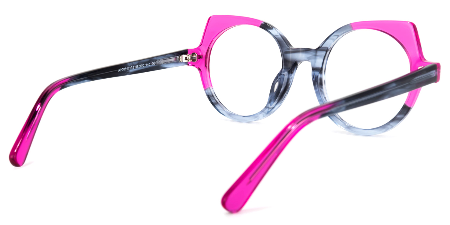 Gilbert Gris Rose Cateye Lunettes4