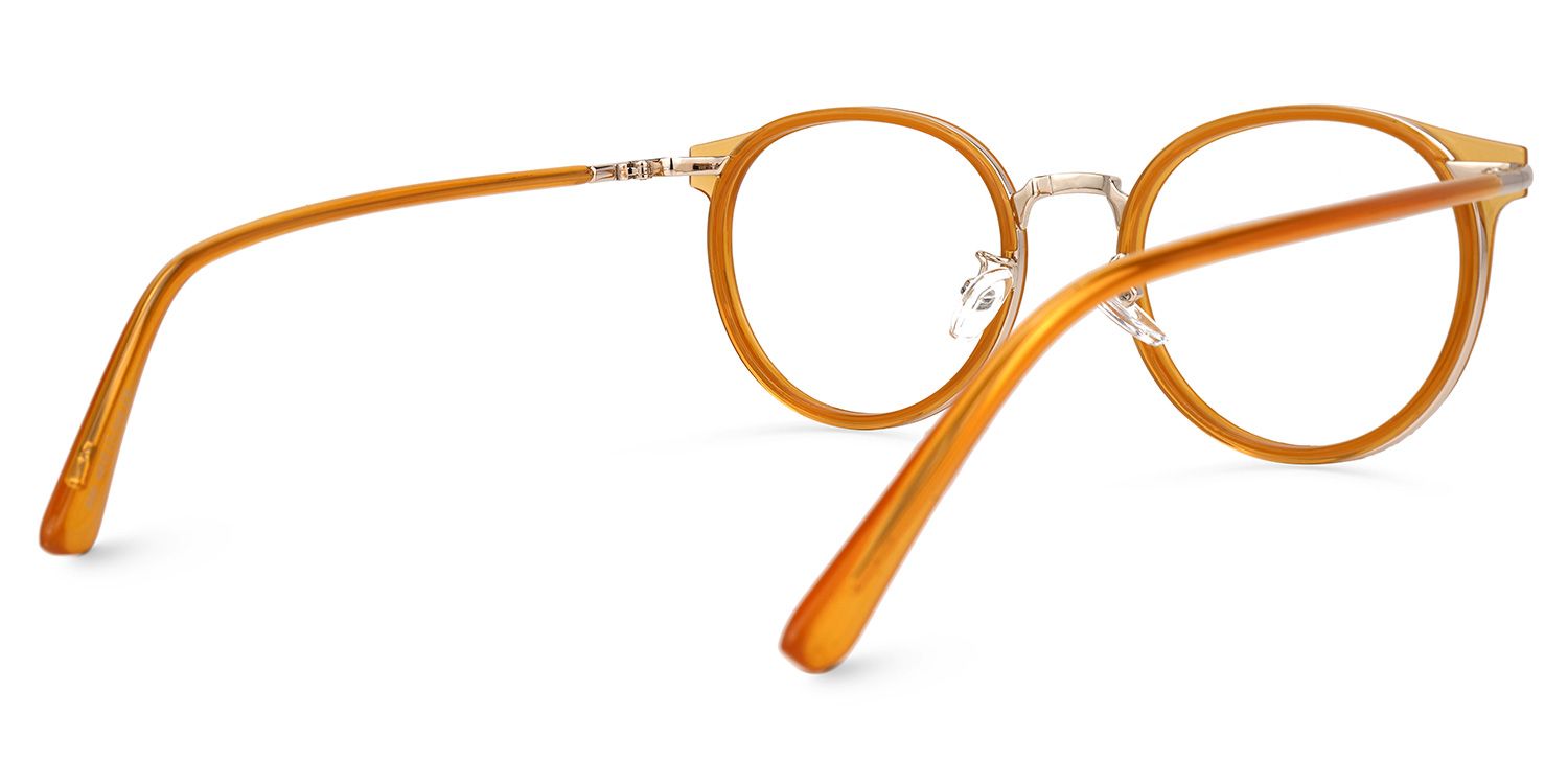 Zschopau Orange Ronde Lunettes3