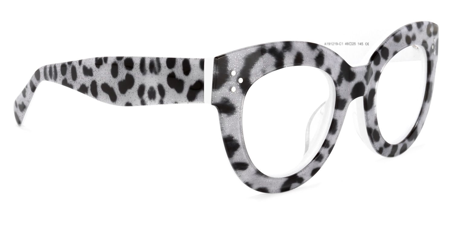 Torres Gris Léopard Cat Eye Lunettes2