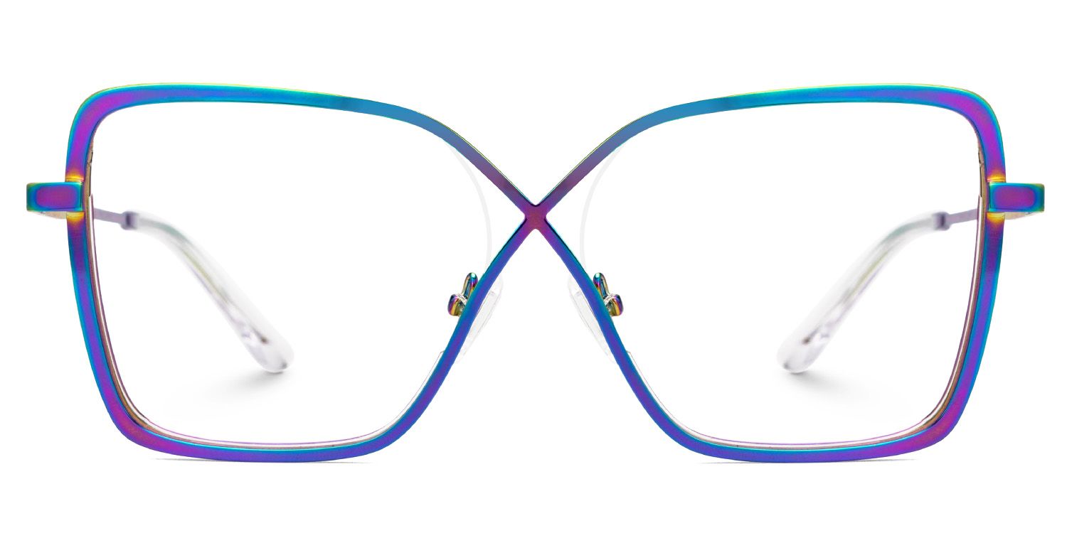 Racquel Irisé Carré Lunettes1