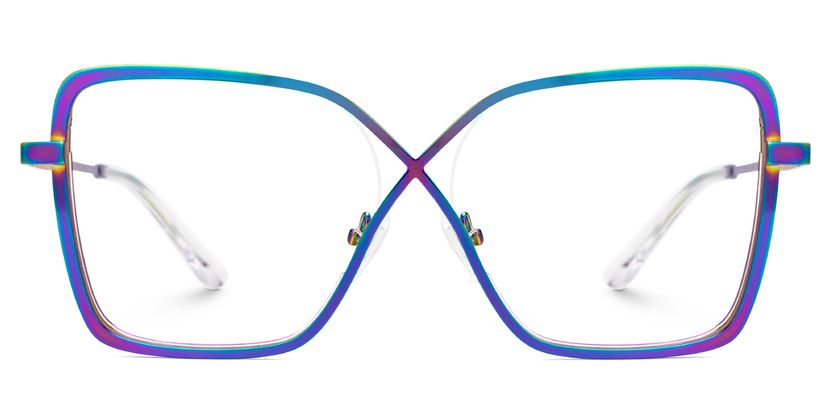 Racquel Irisé Carré lunettes