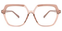 Norah Beige Géométrique lunettes0