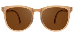 Lindzy Beige Carré lunettes de soleil0