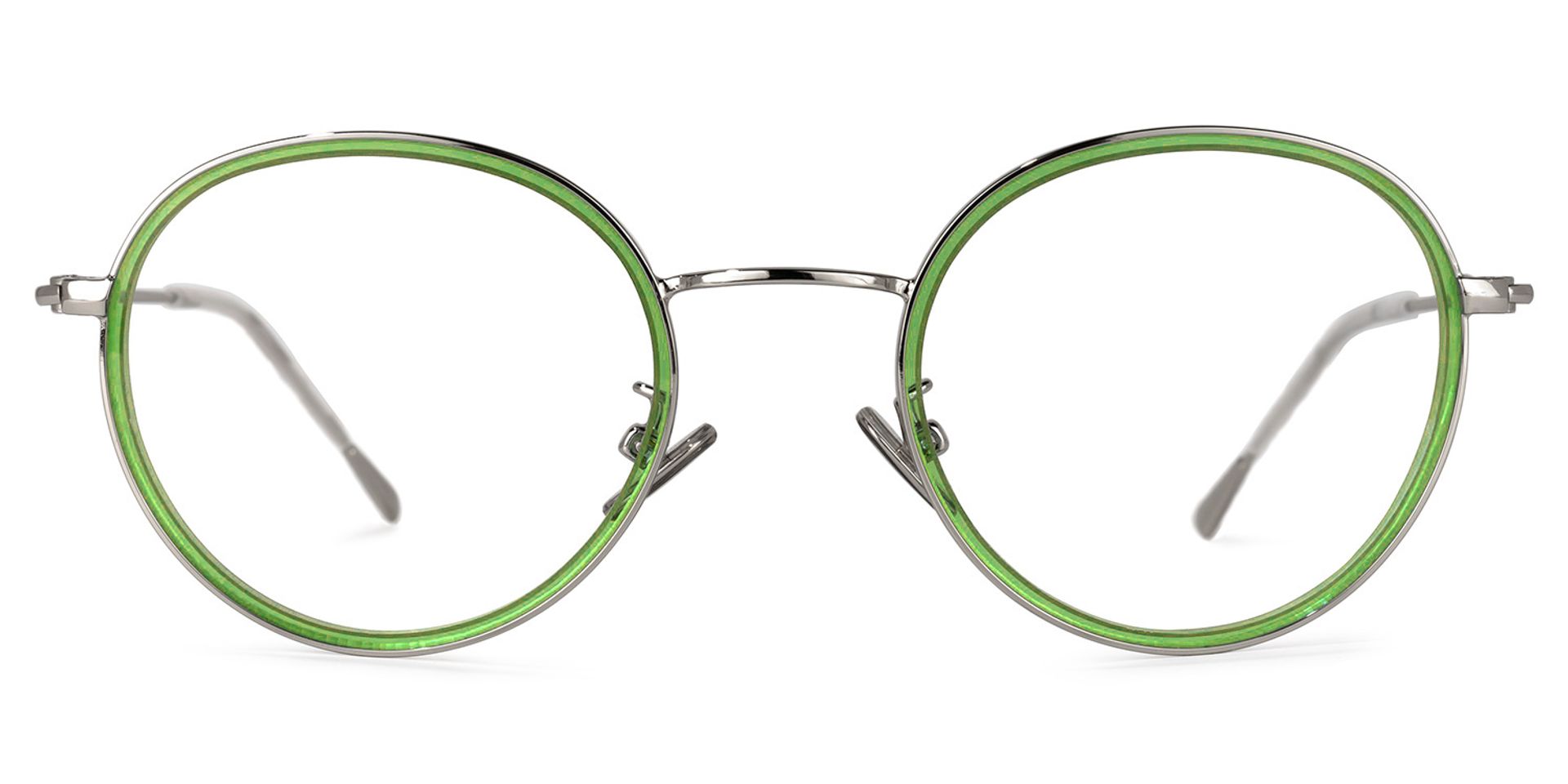 Candice Lunettes Ronds Vert0