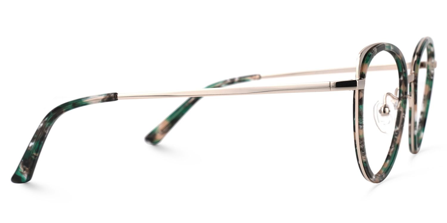 Vanesa Vert Tortue Cateye Lunettes2