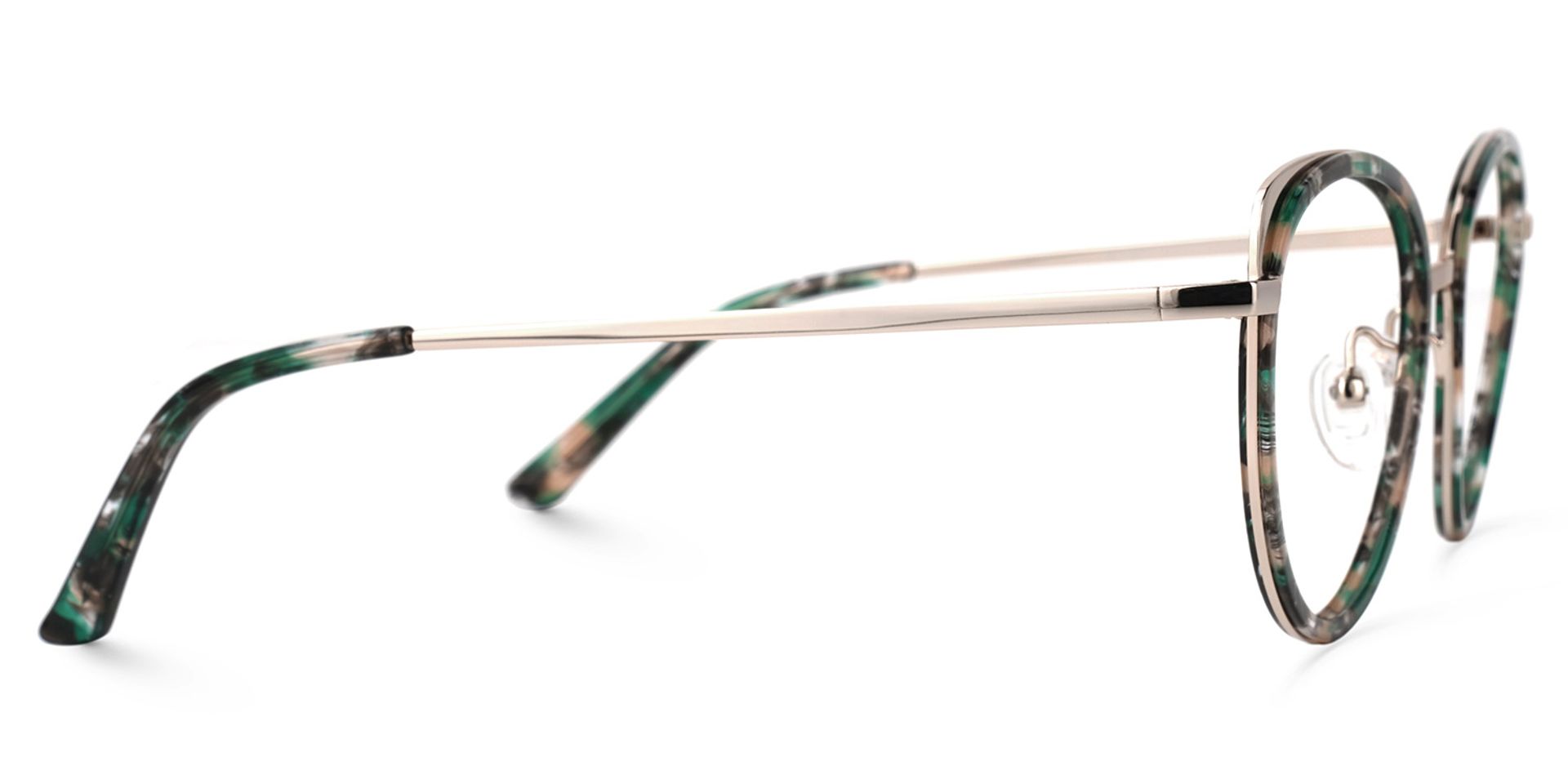 Vanesa Vert Tortue Cateye Lunettes2