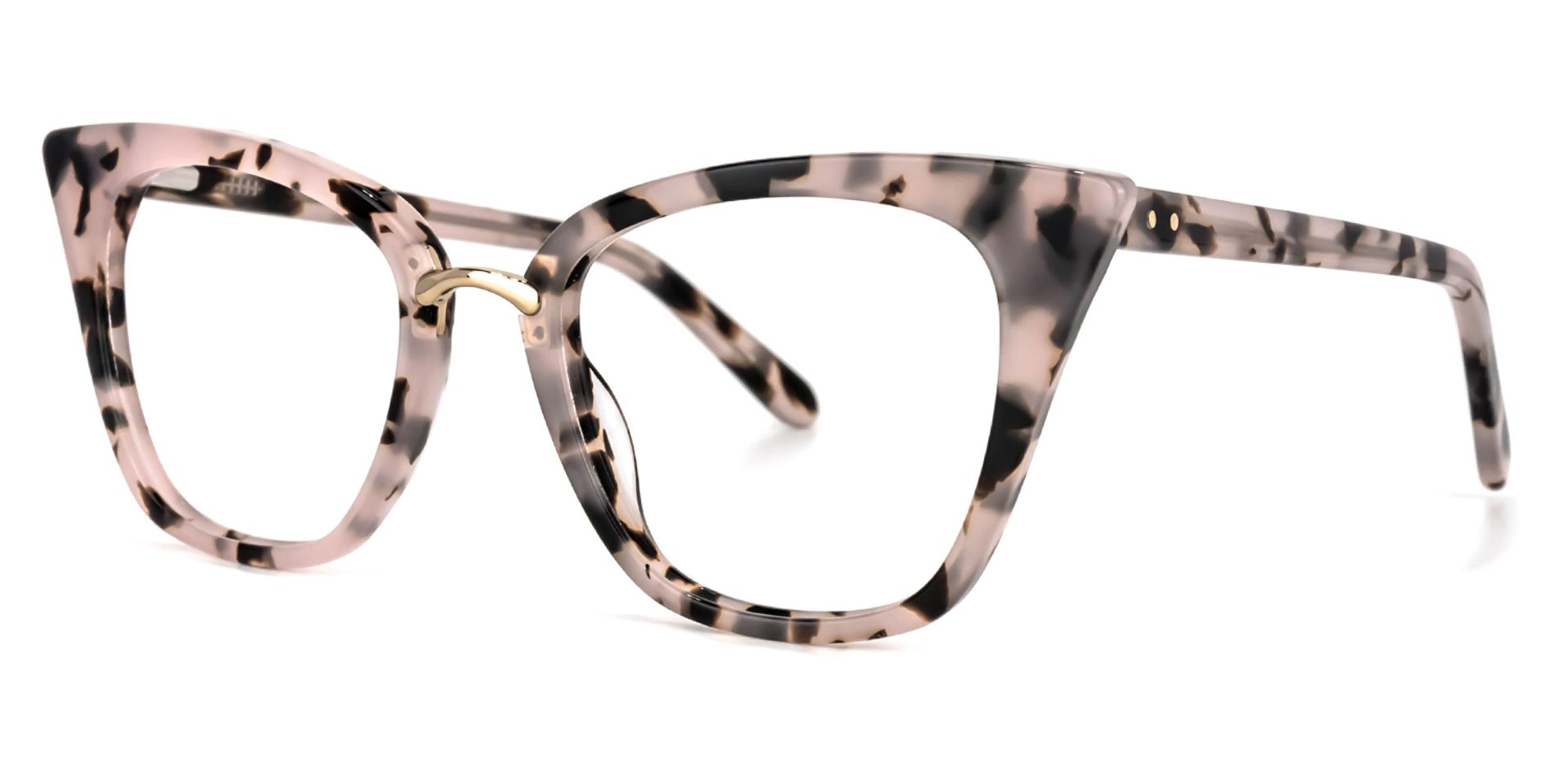 Martha Lunettes Cateye Rose à motif floral2