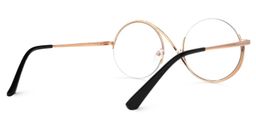 Flozif Noir Ronde lunettes5