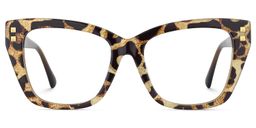 Tessia Léopard Marron Carré lunettes2