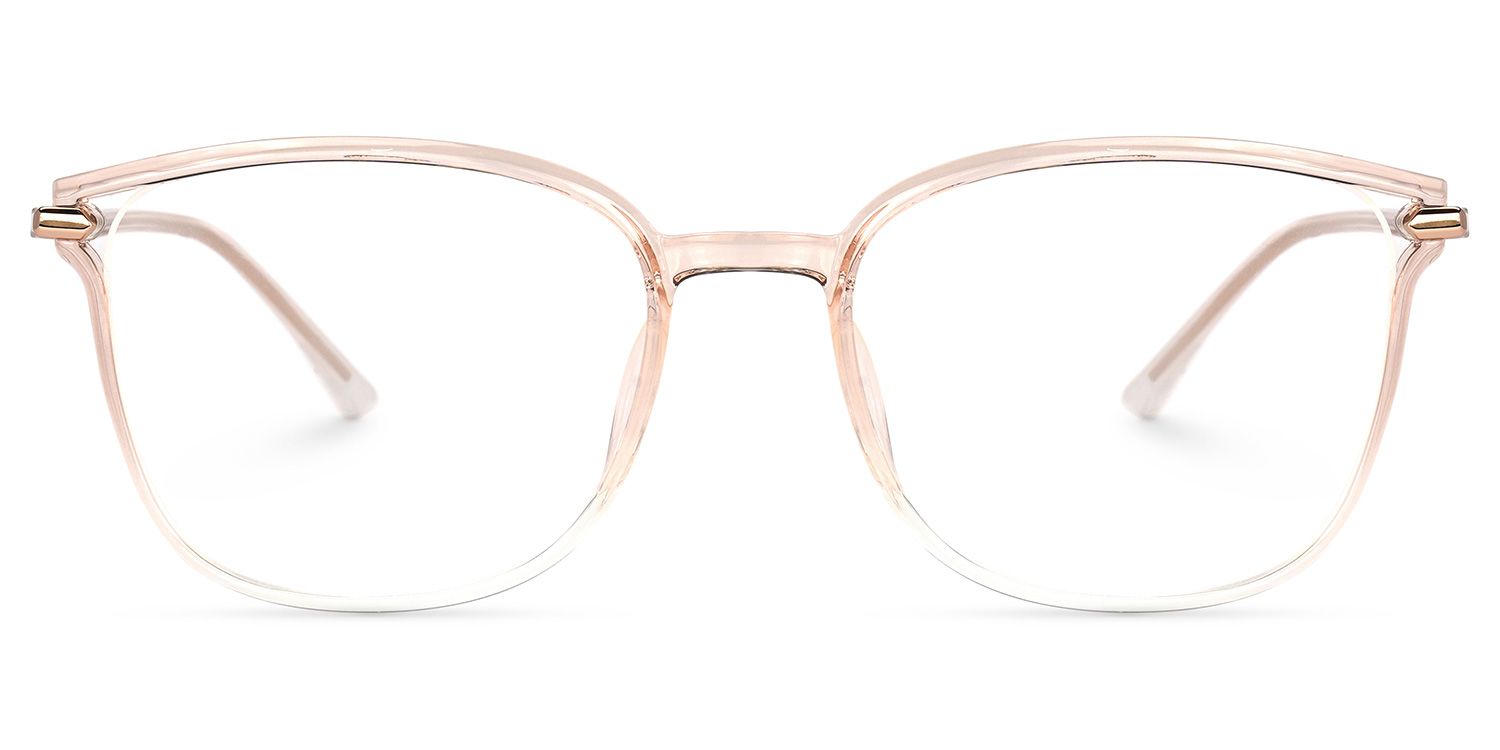 Mander Verres carrés en cristal rose 0