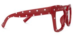 Malcolm Rouge-Point Carré lunettes2