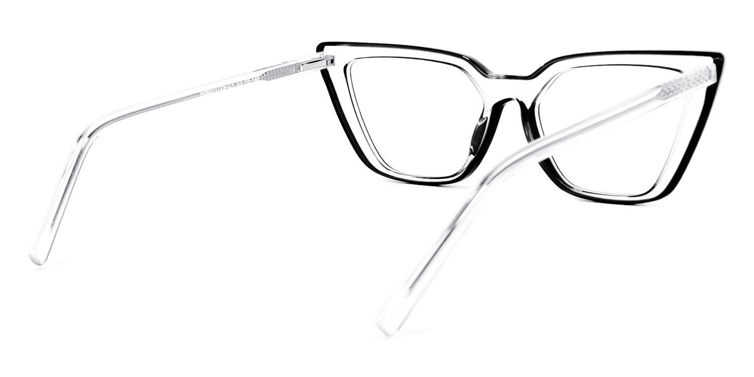 Yosef Noir Cateye Lunettes3