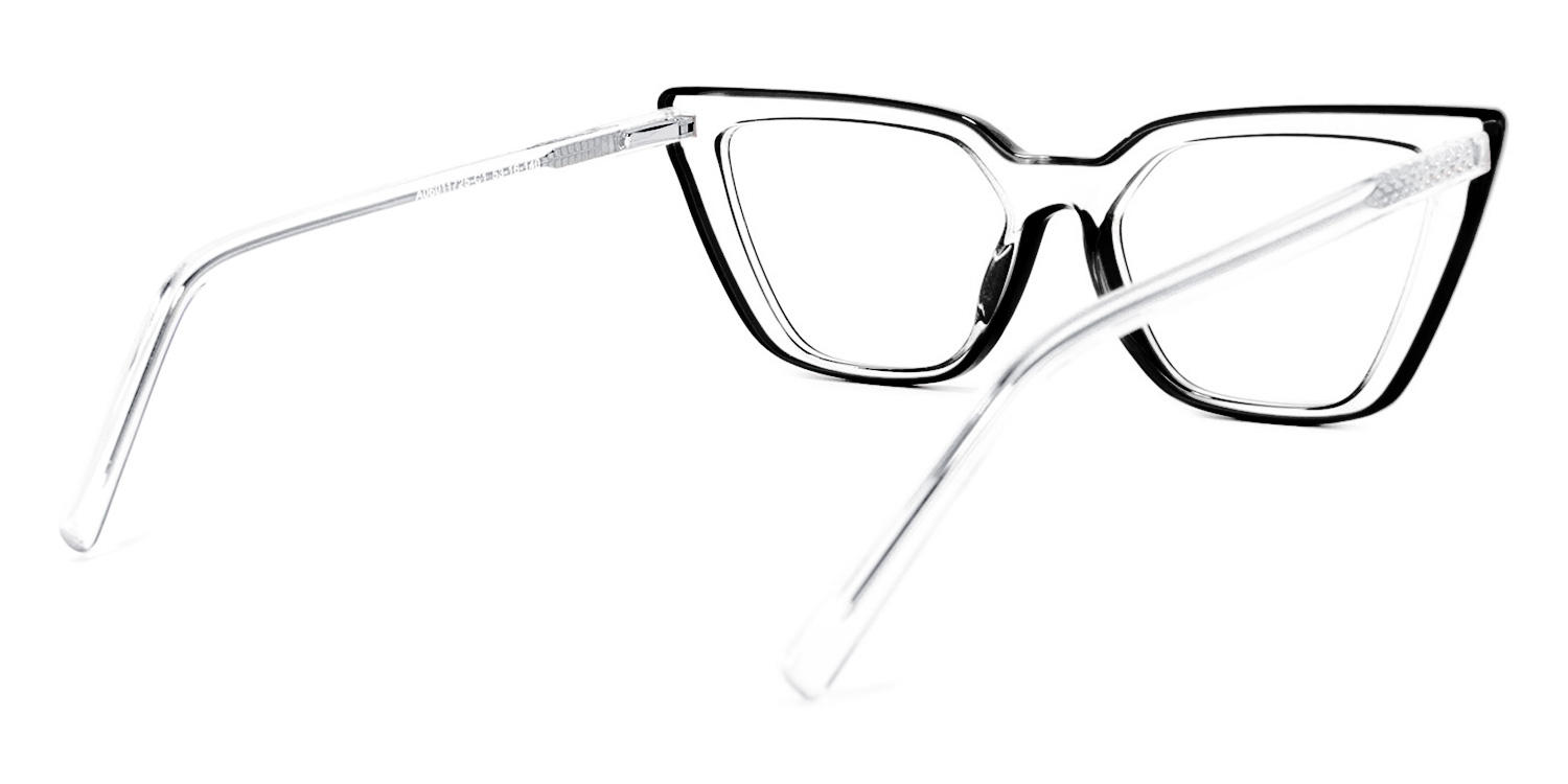 Yosef Noir Cateye Lunettes3