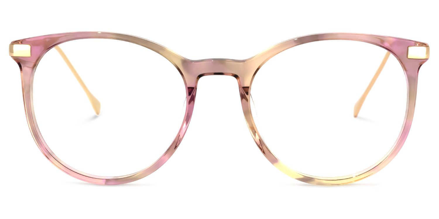 Lenid Rose Floral Ronde Lunettes0