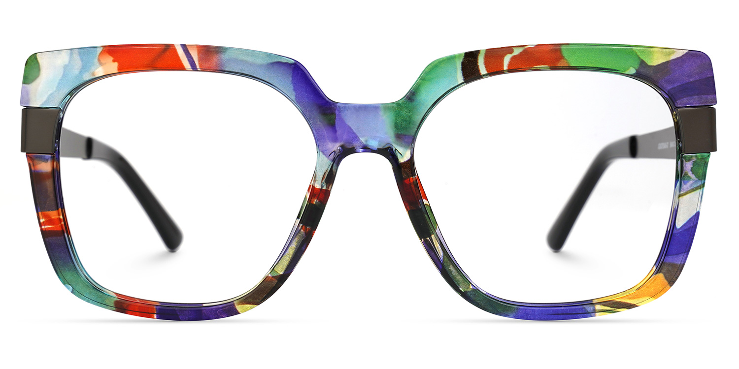 Yaida Floral Carré Lunettes0
