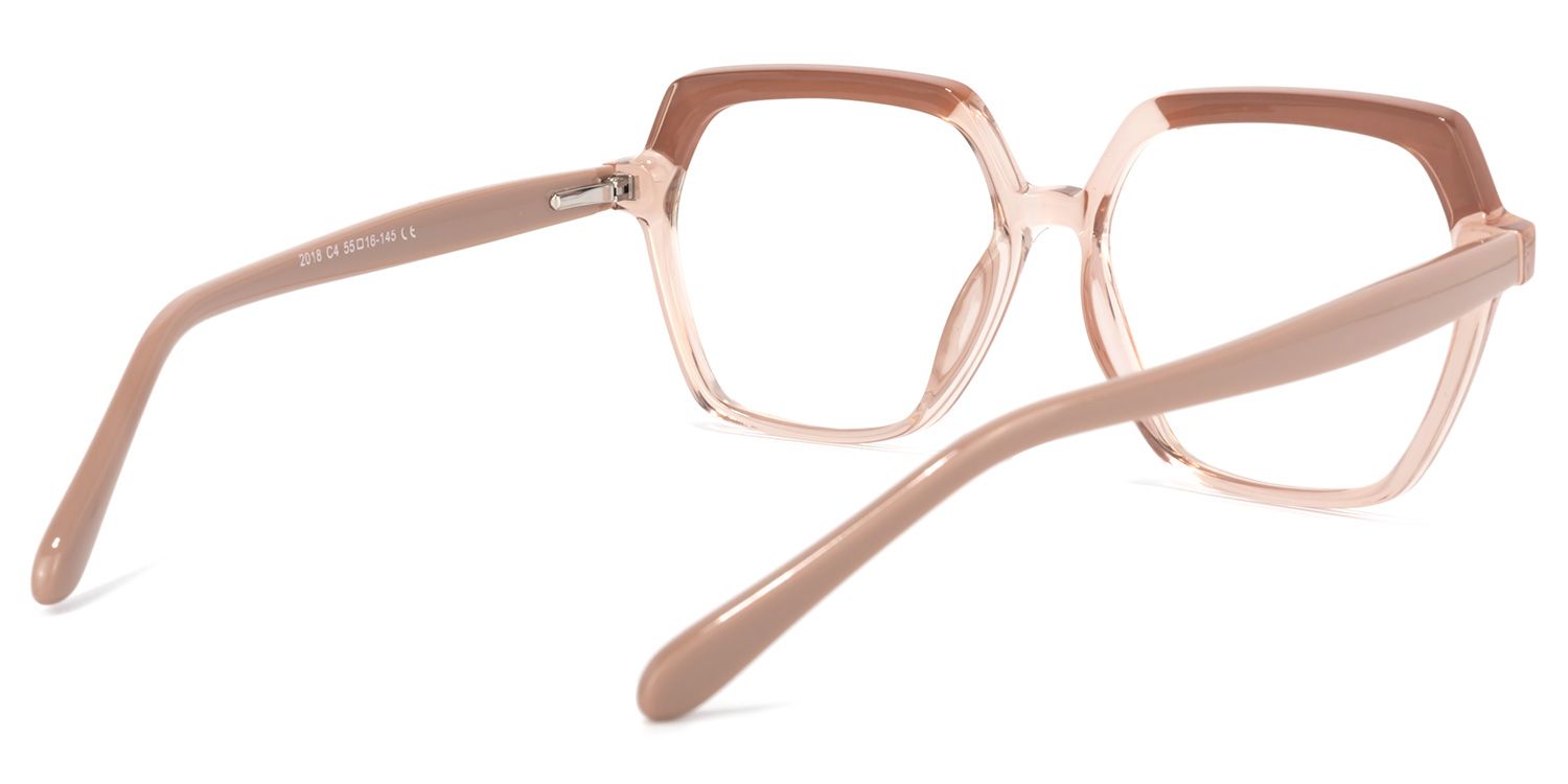 Norah Beige Géométrique Lunettes 4