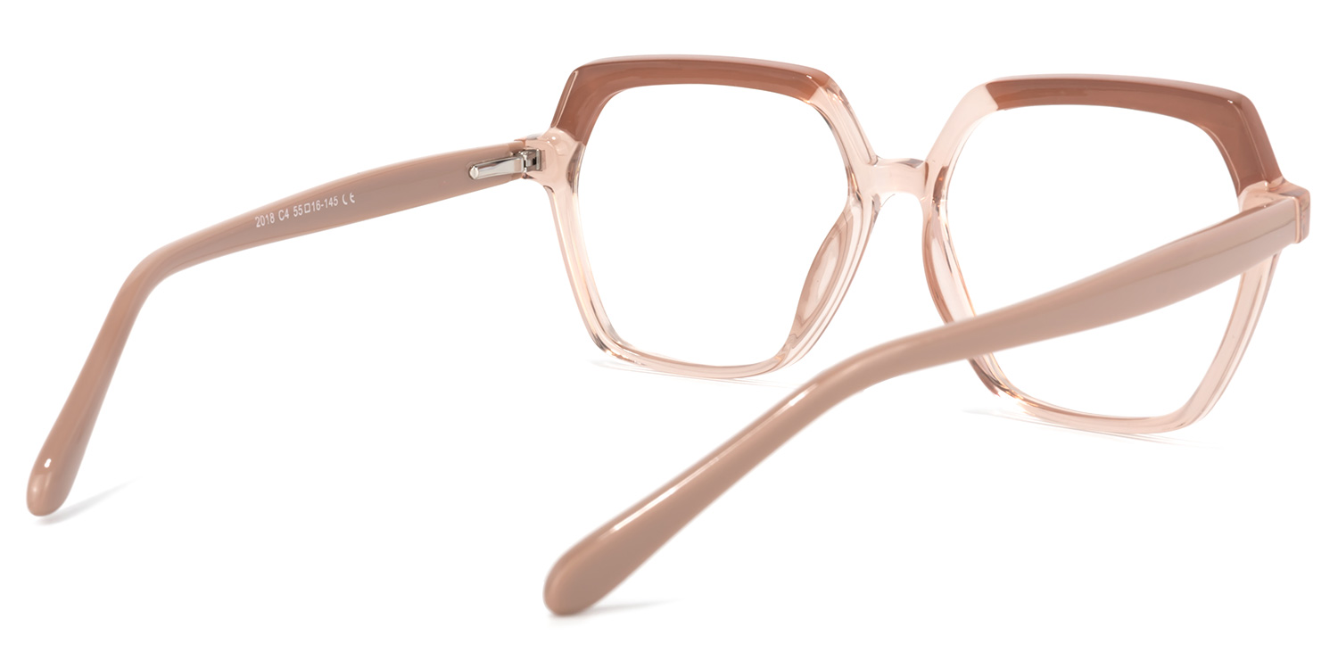 Norah Champagne Géométrique Lunettes 4