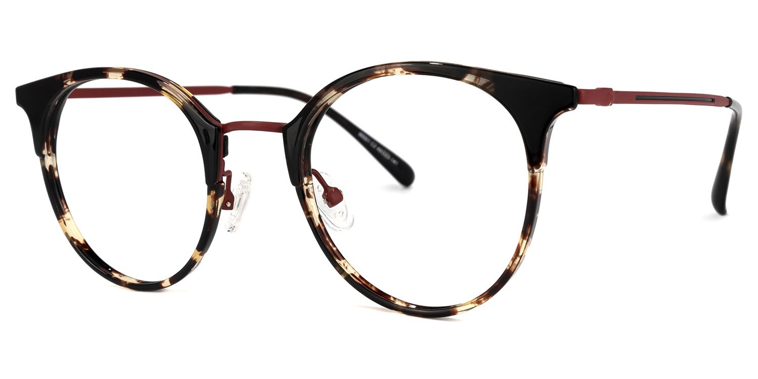  Derry Lunettes rondes écaille noire1