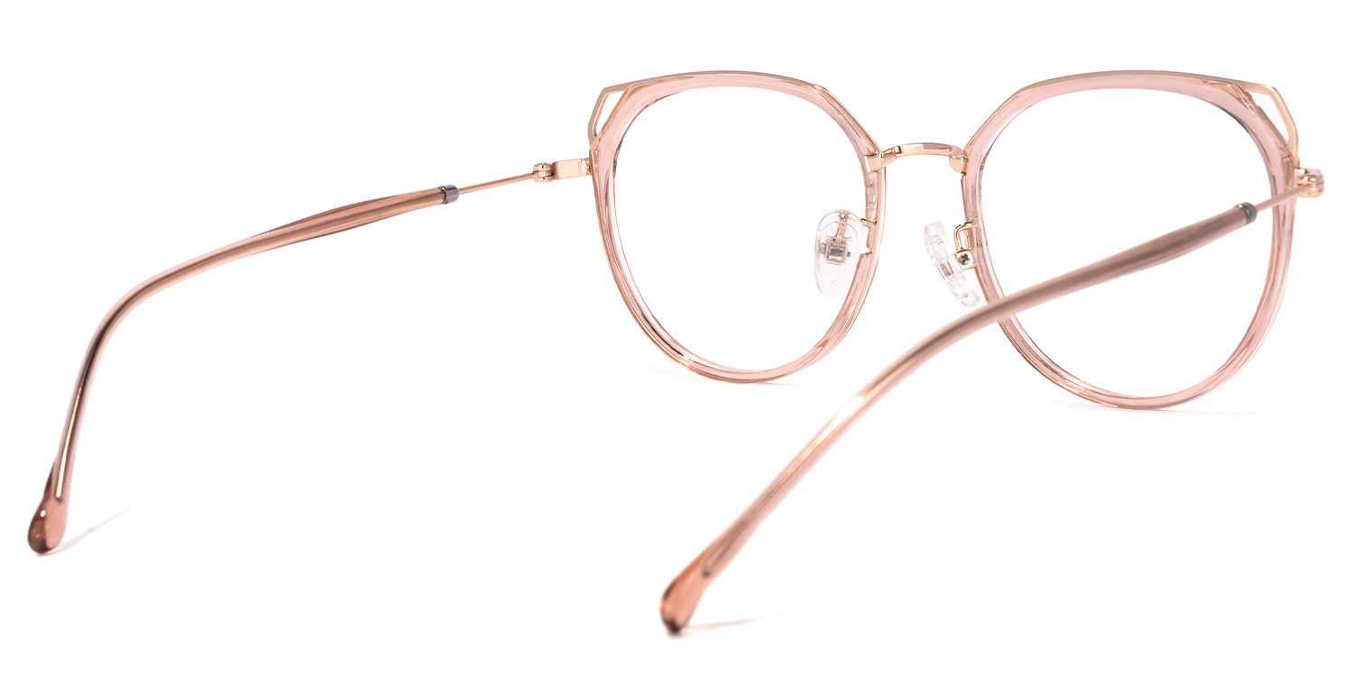 Ofelia Lunettes cateye en cristal rose4
