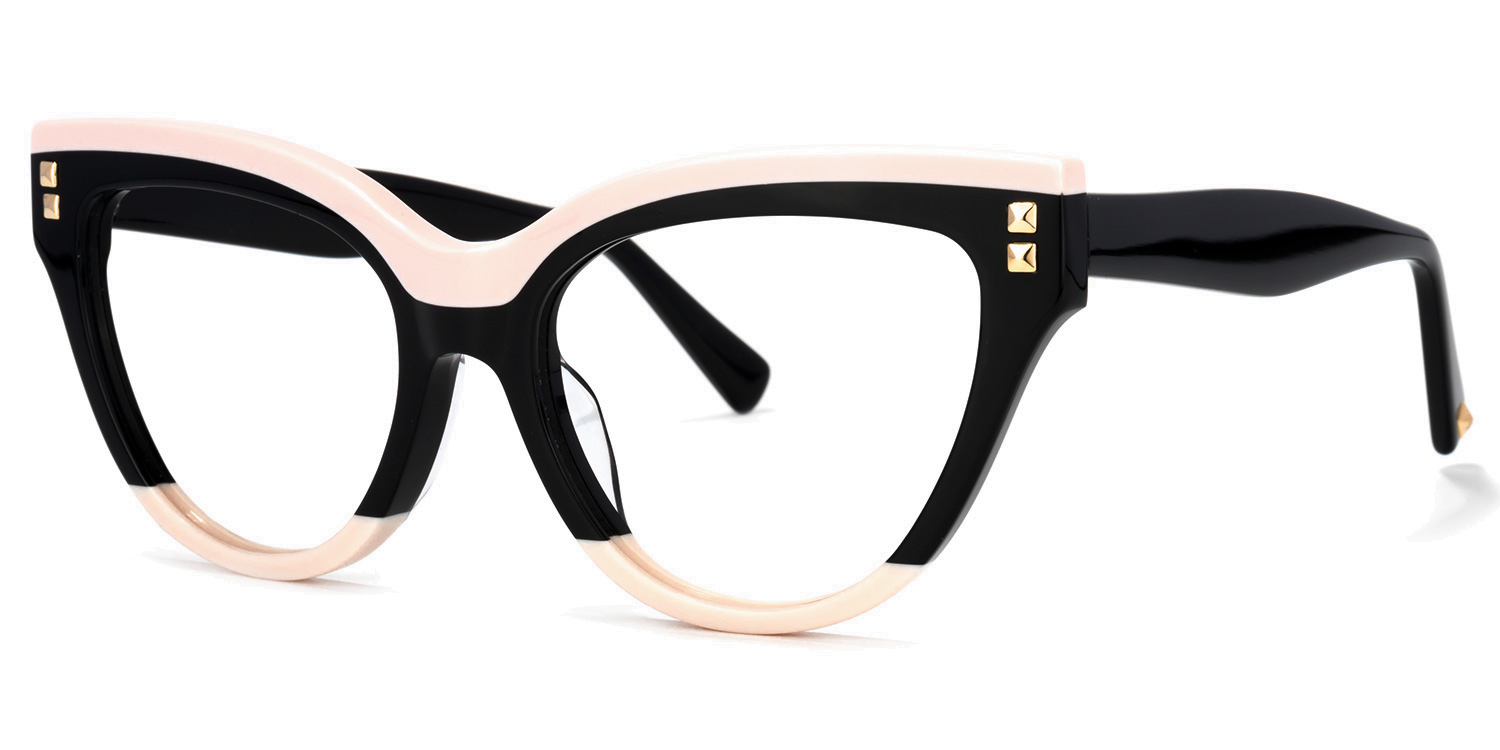 Cascata Noir Cateye Lunettes3