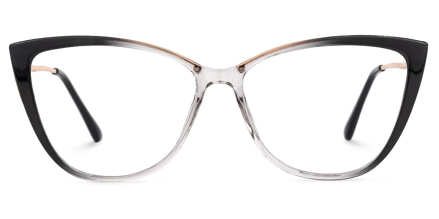 Carina Noir-Cristal Cateye Lunettes0