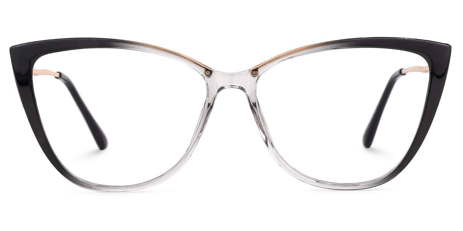 Carina Noir-Cristal Cateye Lunettes0