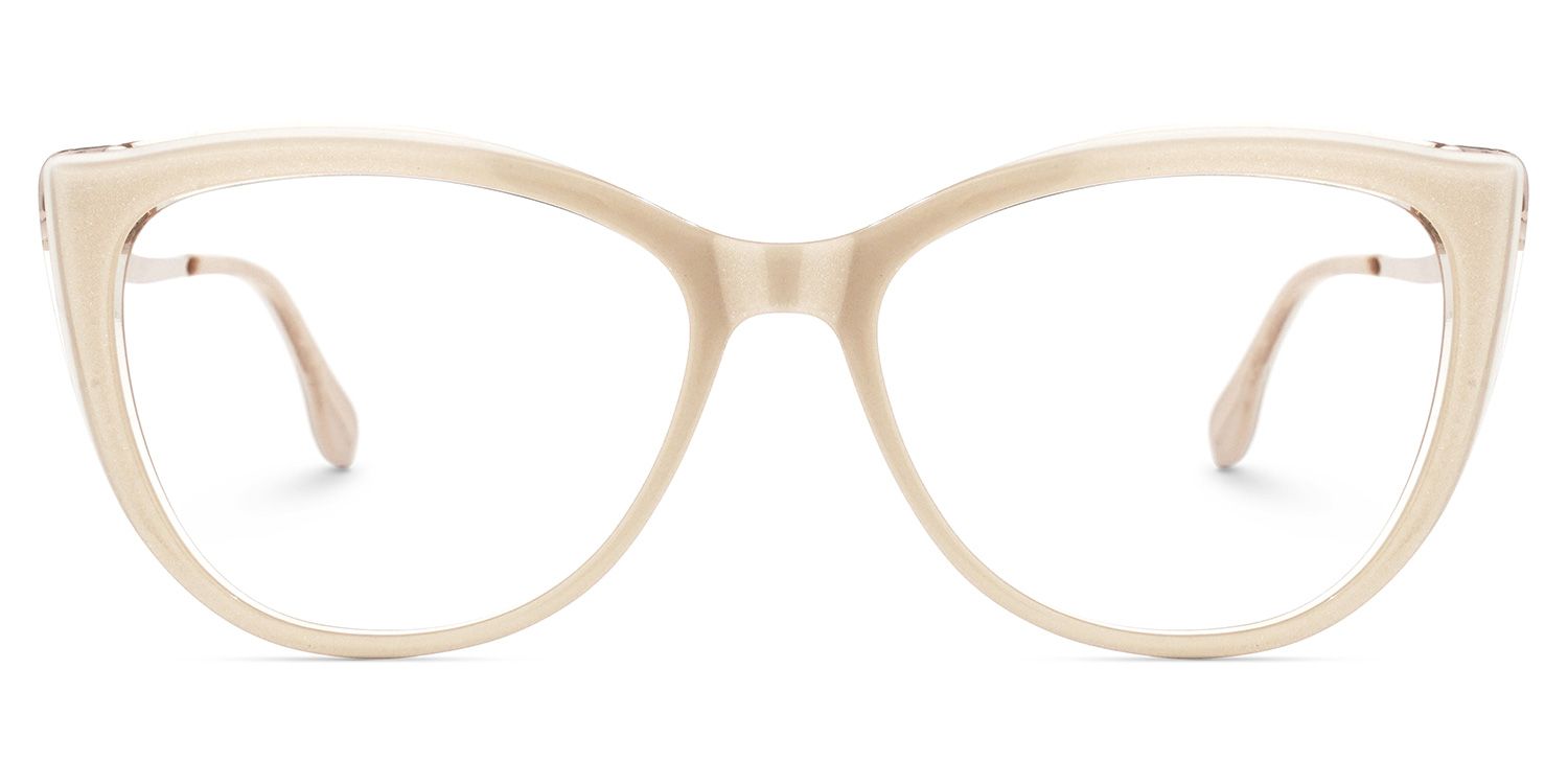 Mila Beige Cateye Lunettes0