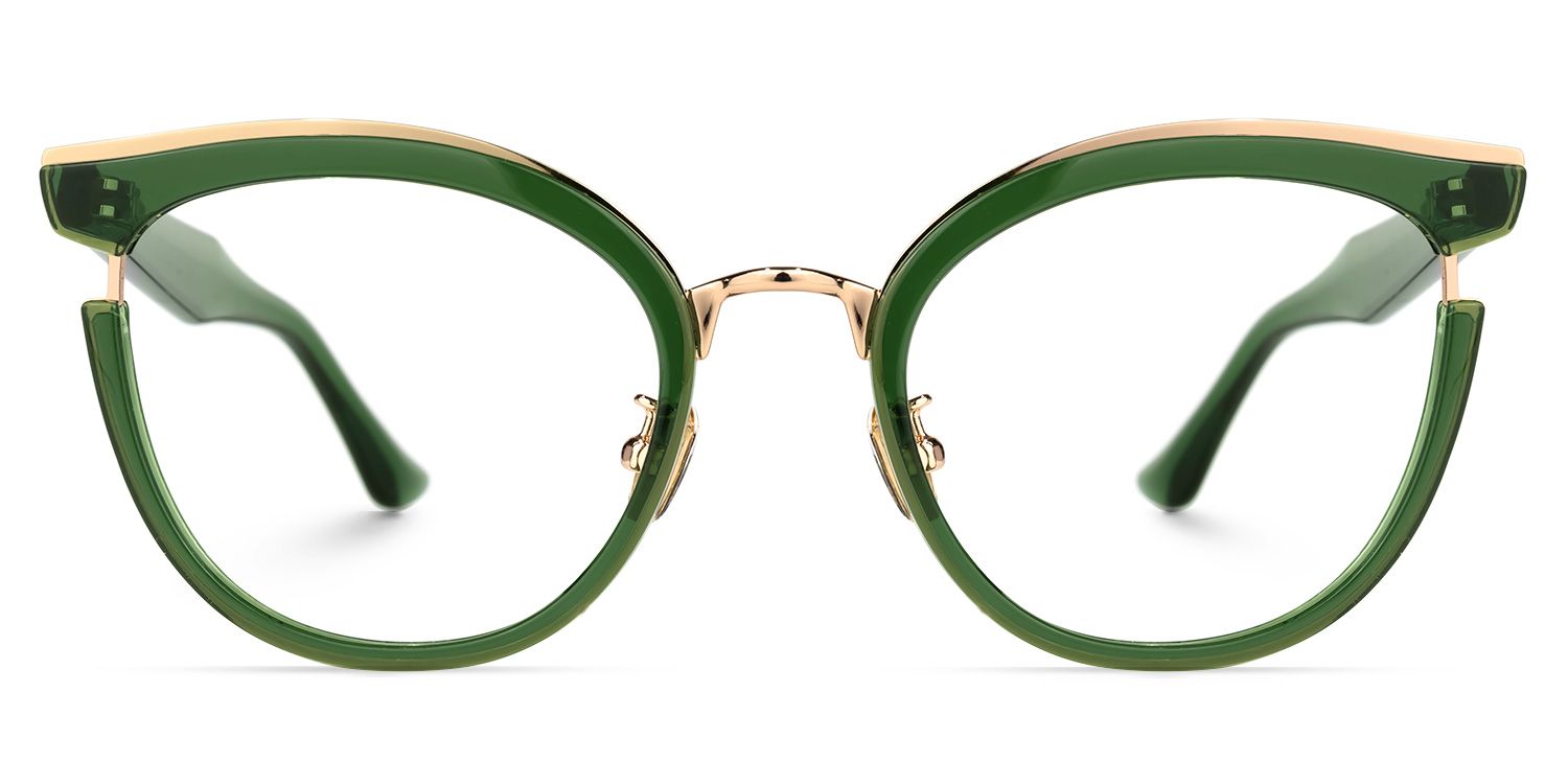 Laraine Vert Cateye Lunettes0