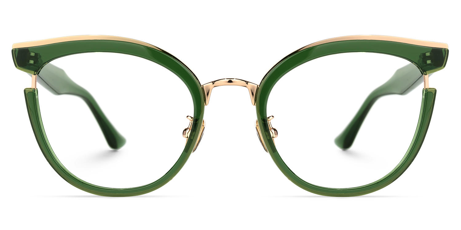 Laraine Vert Cateye Lunettes0