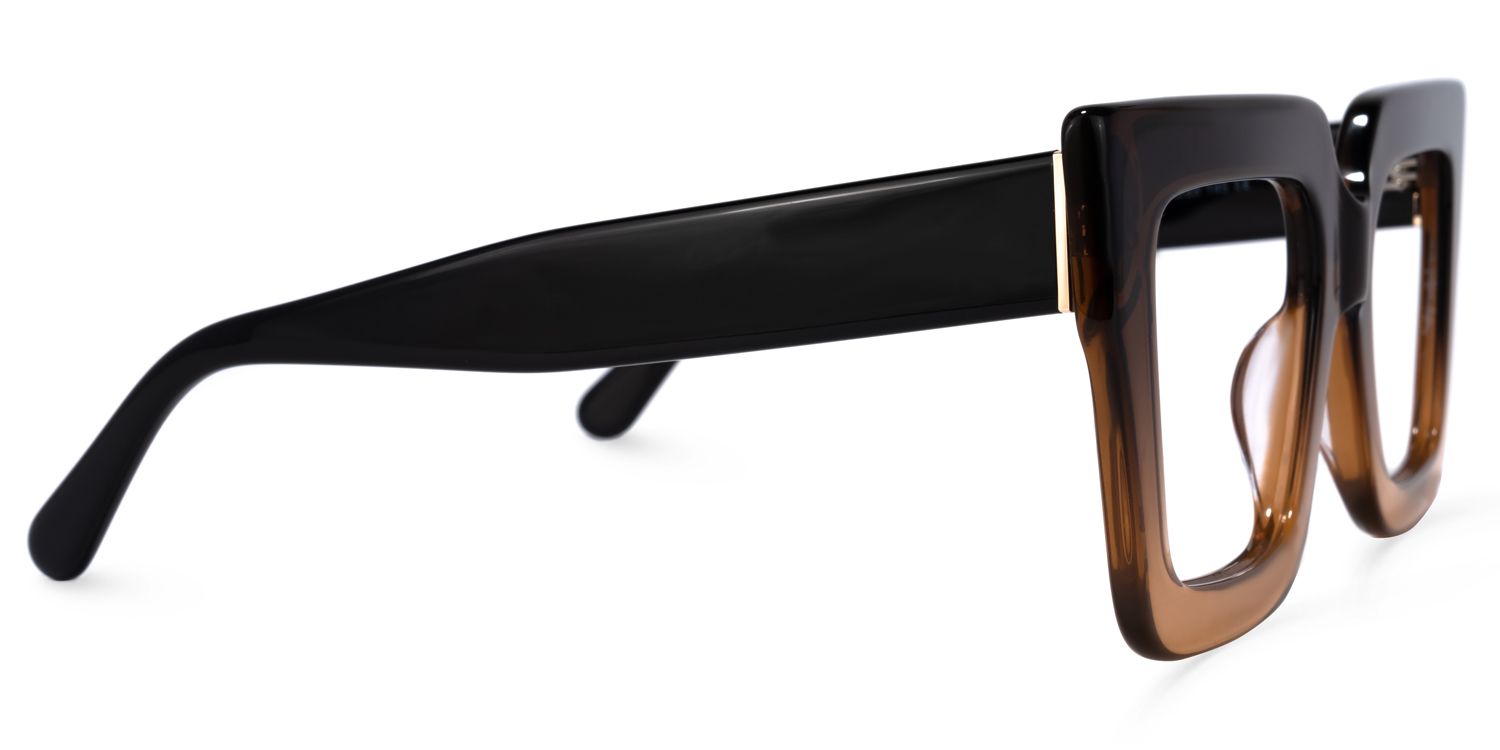 Brandon Marron Carré Lunettes4