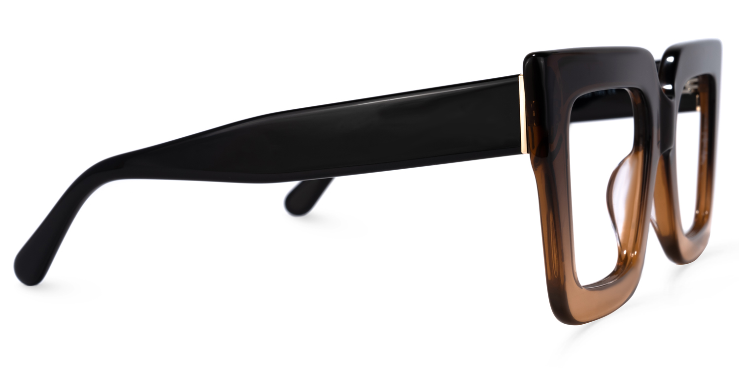 Brandon Marron Carré Lunettes4