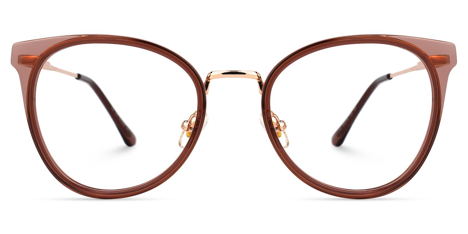 Steele Marron Ronde Lunettes0