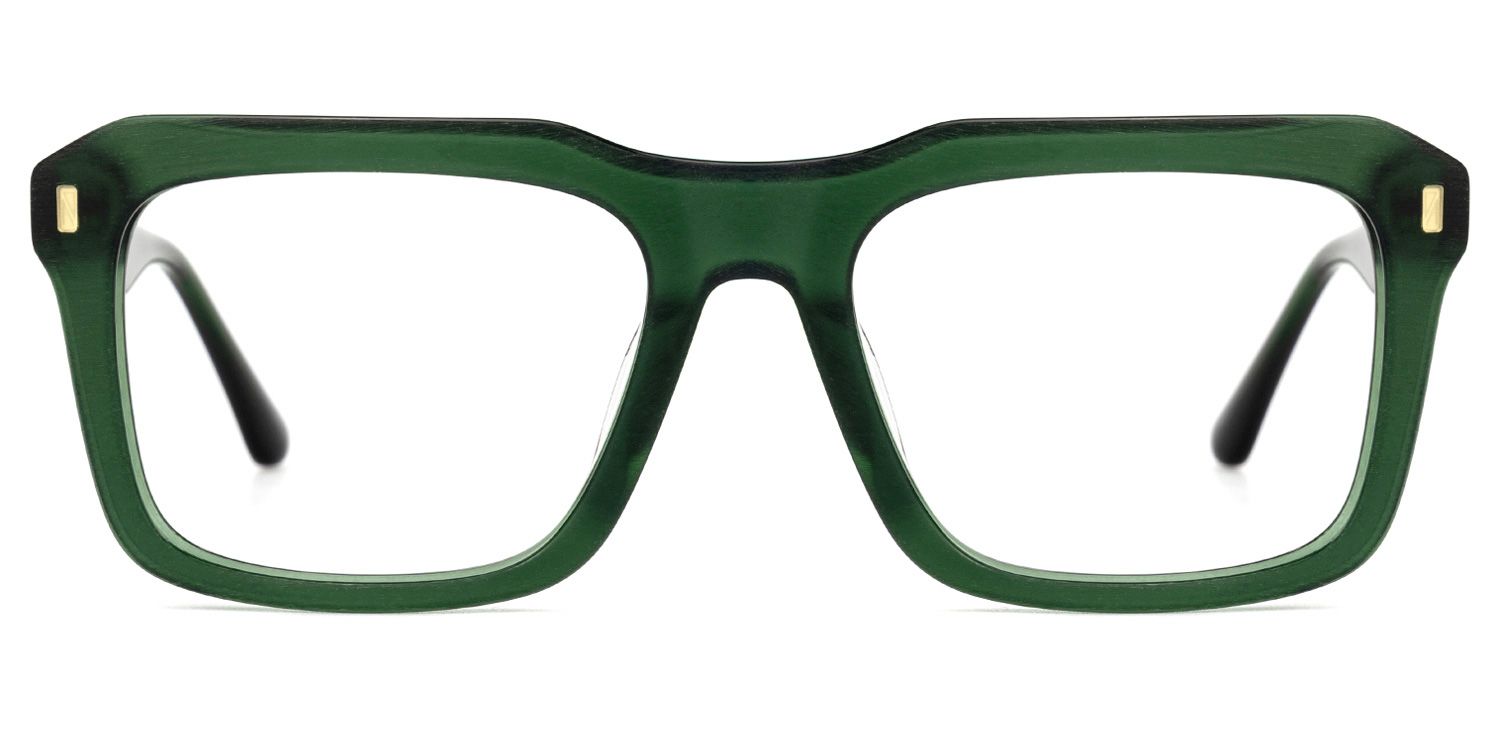 Haines Vert Carré Lunettes0