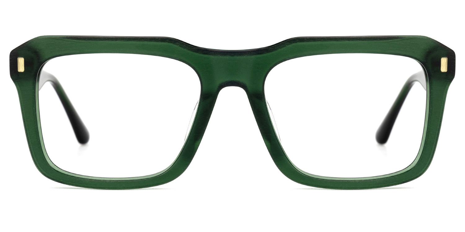 Haines Vert Carré Lunettes0
