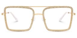Diva Or Carré lunettes1