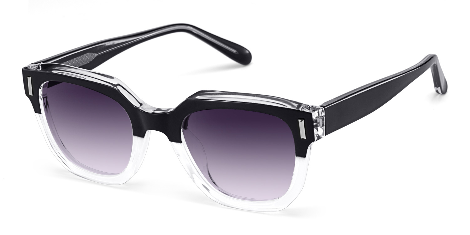 Nia Noir Cristal Carré Solaires2