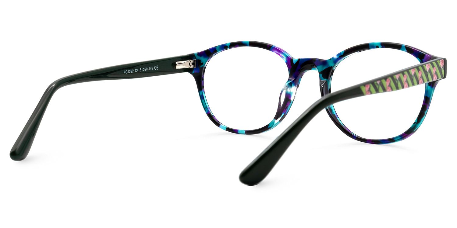Norma Bleue-Tortue Ronde Lunettes3