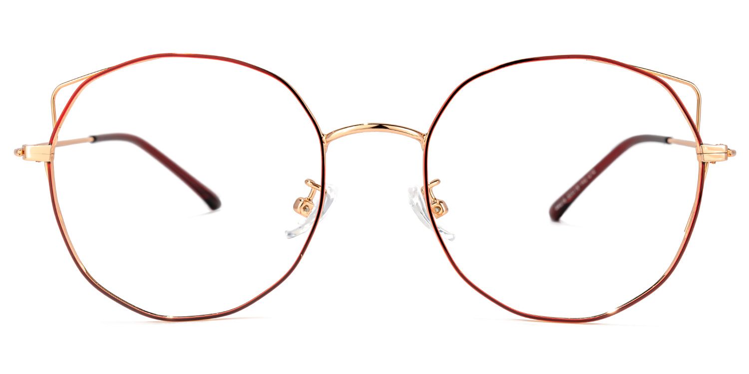 Paddy Lunettes géométriques Rouge0