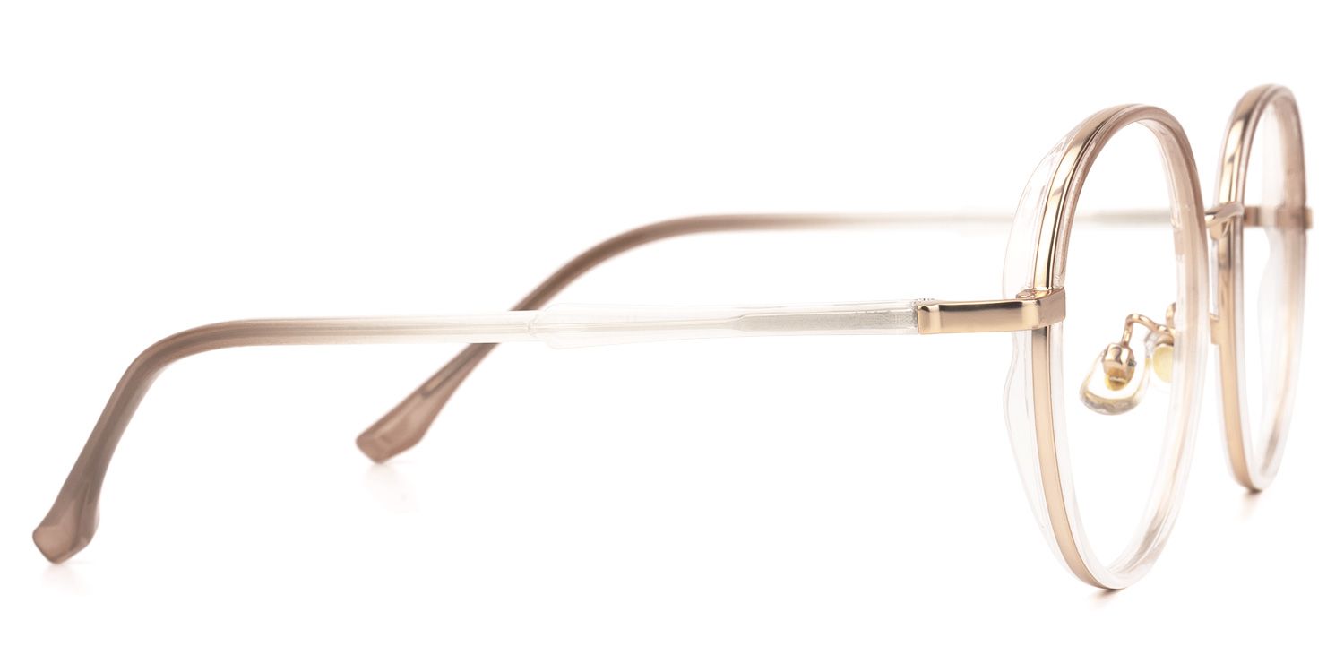 Nakita Marron Cristal Ronde Lunettes4