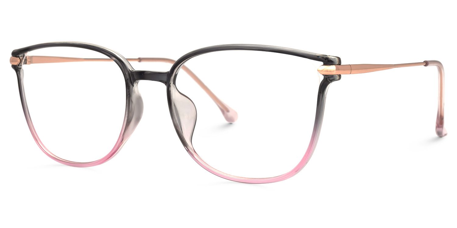 Hartwell Gris Rose Cateye Lunettes1