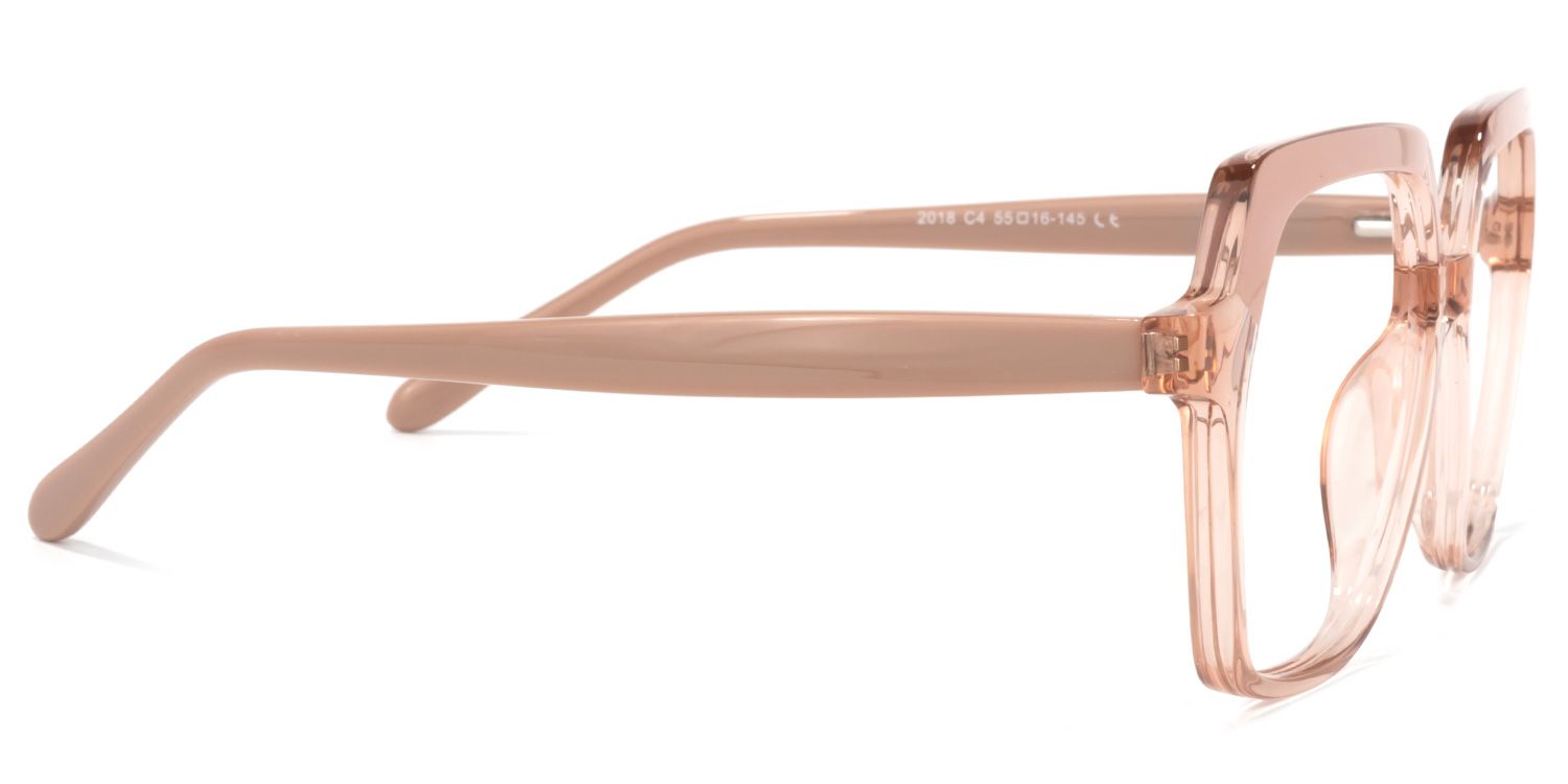 Norah Beige Géométrique Lunettes 3