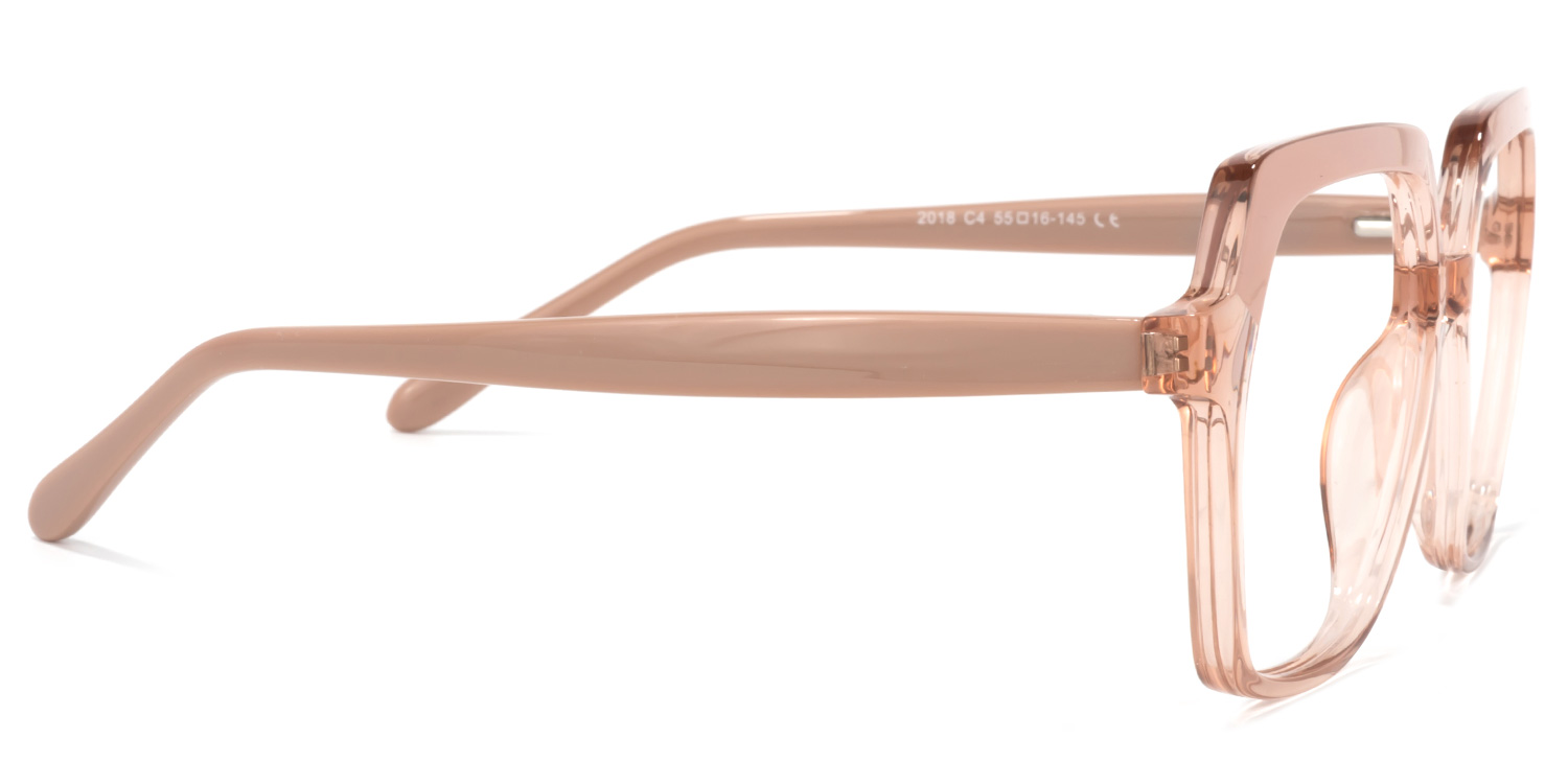 Norah Champagne Géométrique Lunettes 3