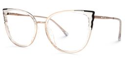 Estrada Noir Cristal Cat-eye lunettes1