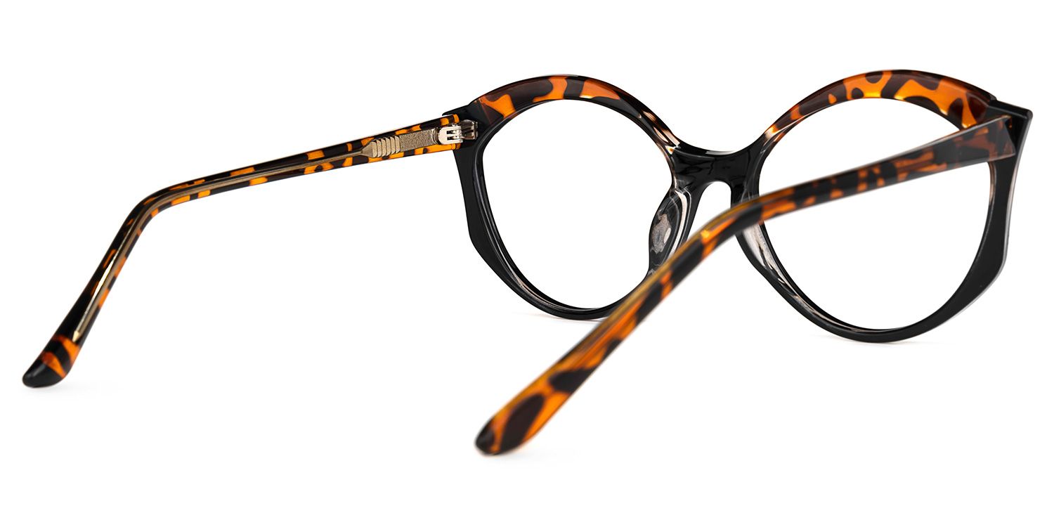Charis Noir-Tortue Cateye Lunettes3