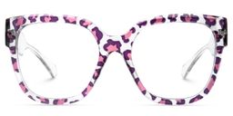 Reineke Violet-Floral Carré lunettes0