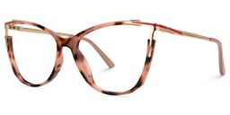 Yomary Rose-Tortue Cat-eye lunettes1