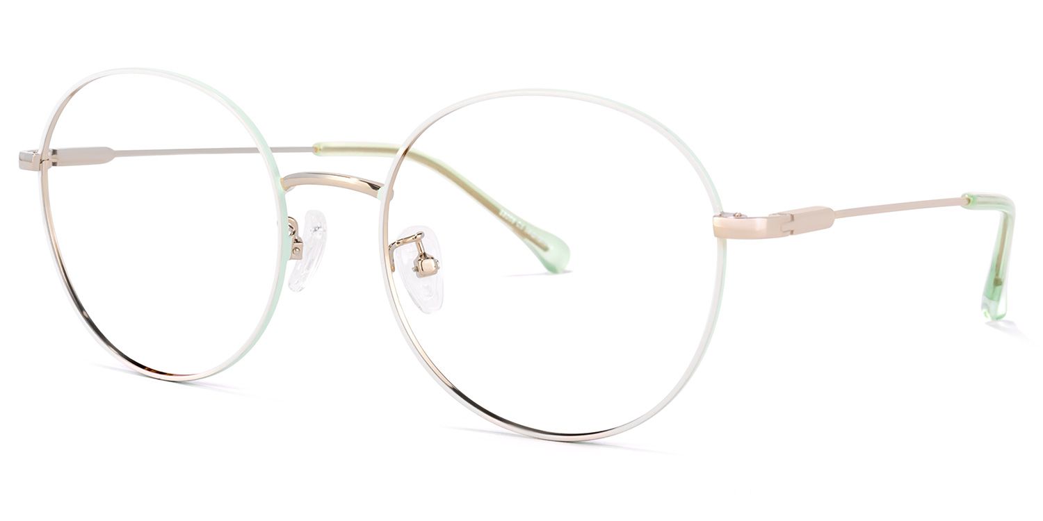 Petula Lunettes rondes blanc1
