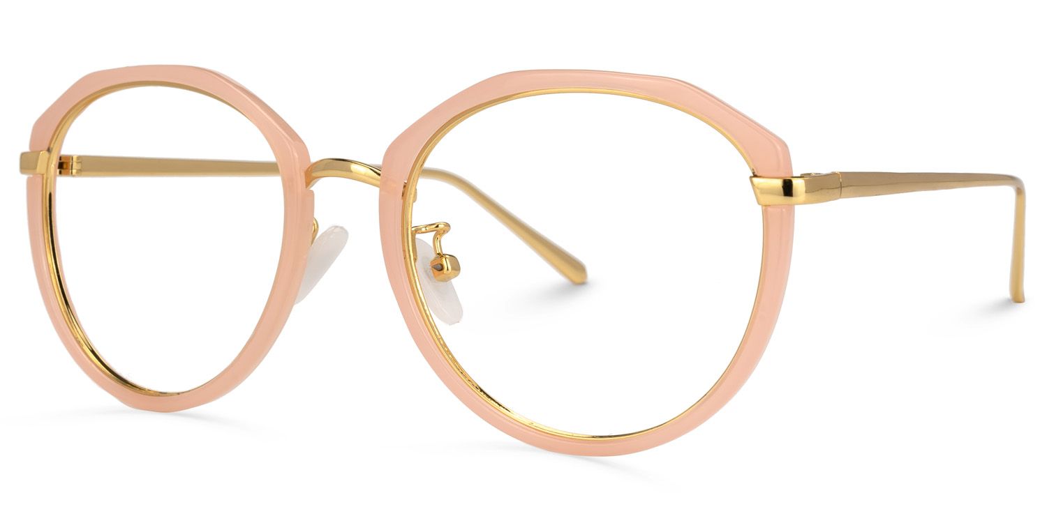Xavia Rose Clair Géométrique Lunettes1