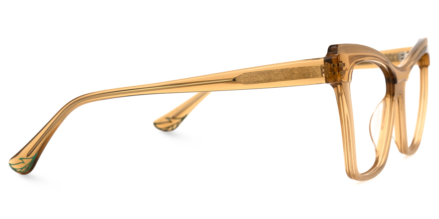 Bouck Marron Cateye Lunettes2